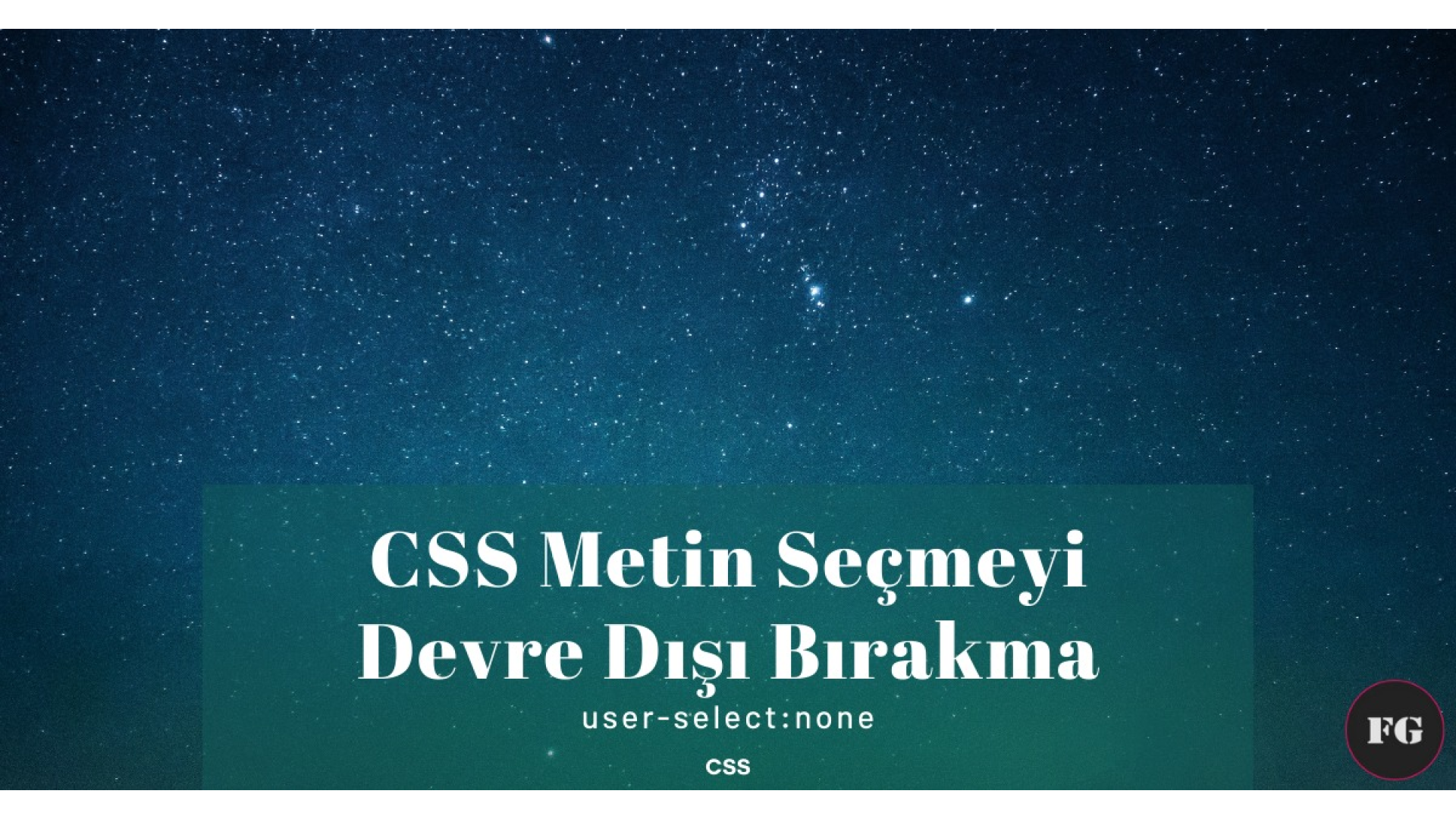 Metin Seçmeyi Devre Dışı Bırakma