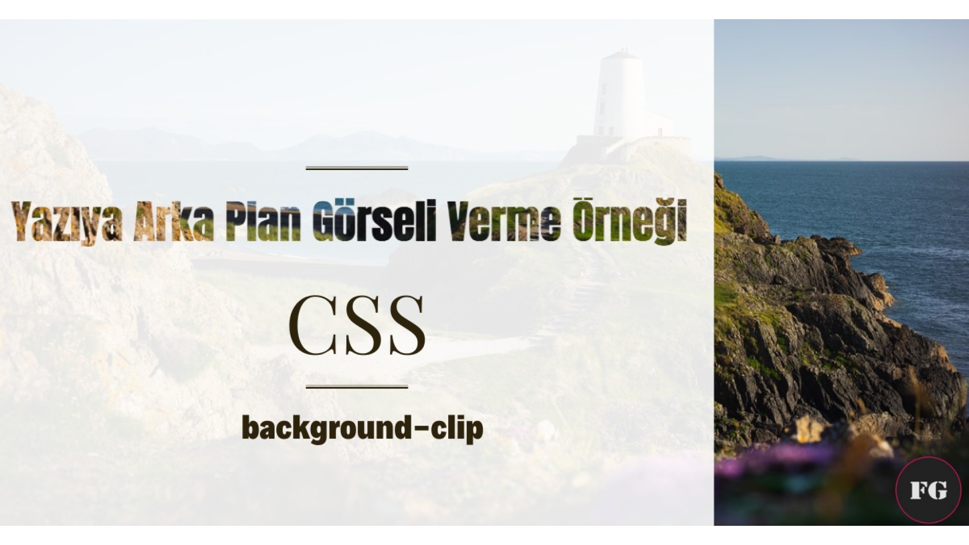 Yazıya Arka Plan Verme