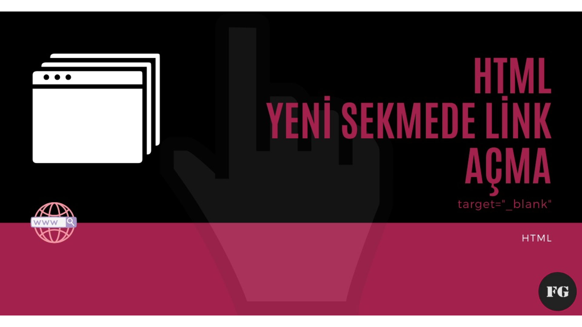 Yeni Sekmede Link Açma