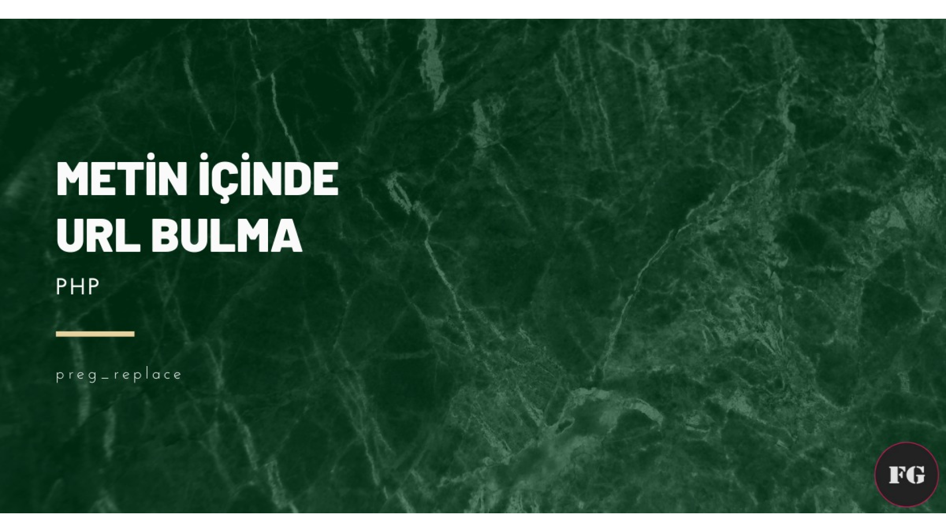 PHP - Metin İçinde URL Bulma