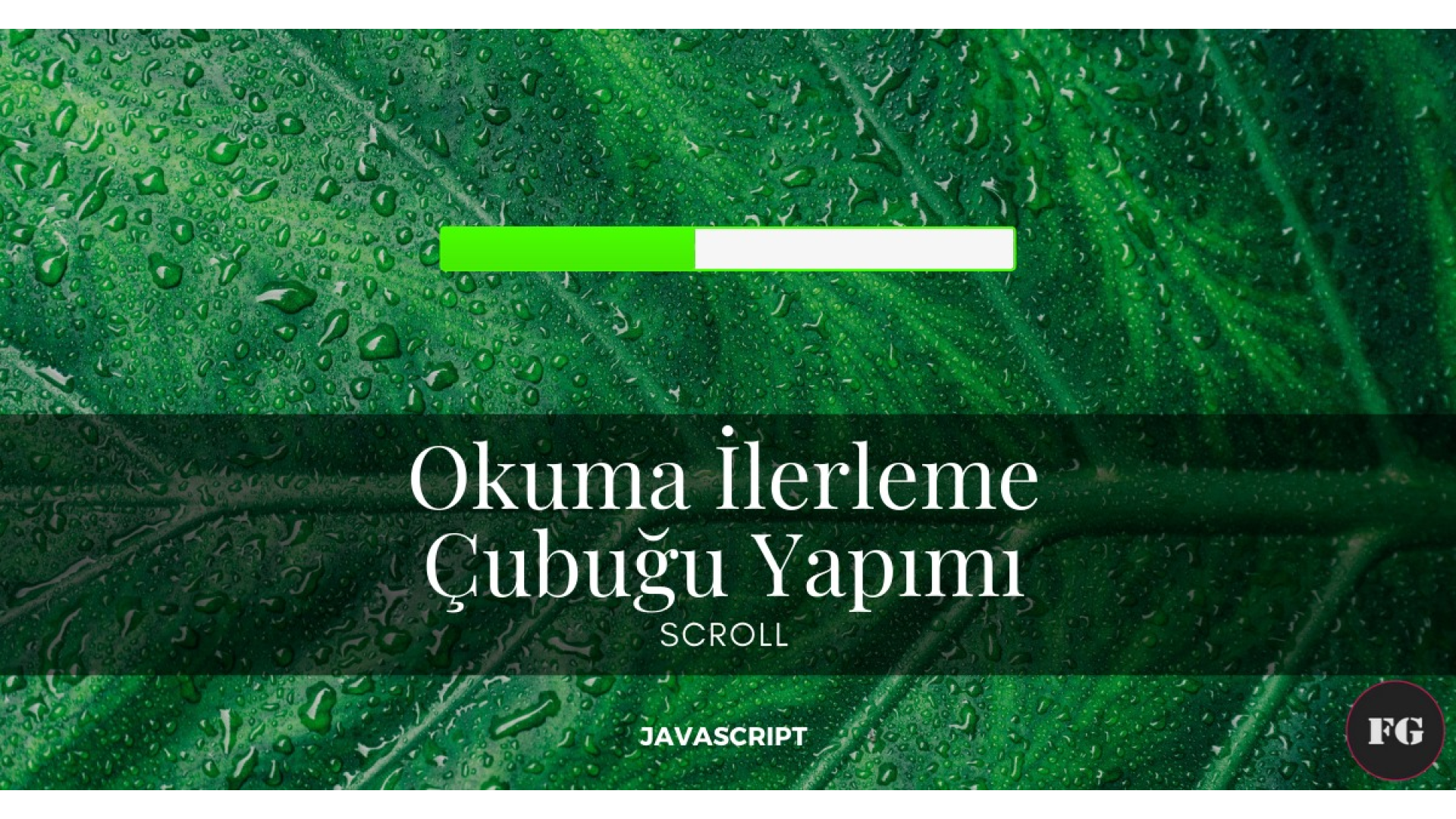 Okuma İlerleme Çubuğu Yapımı