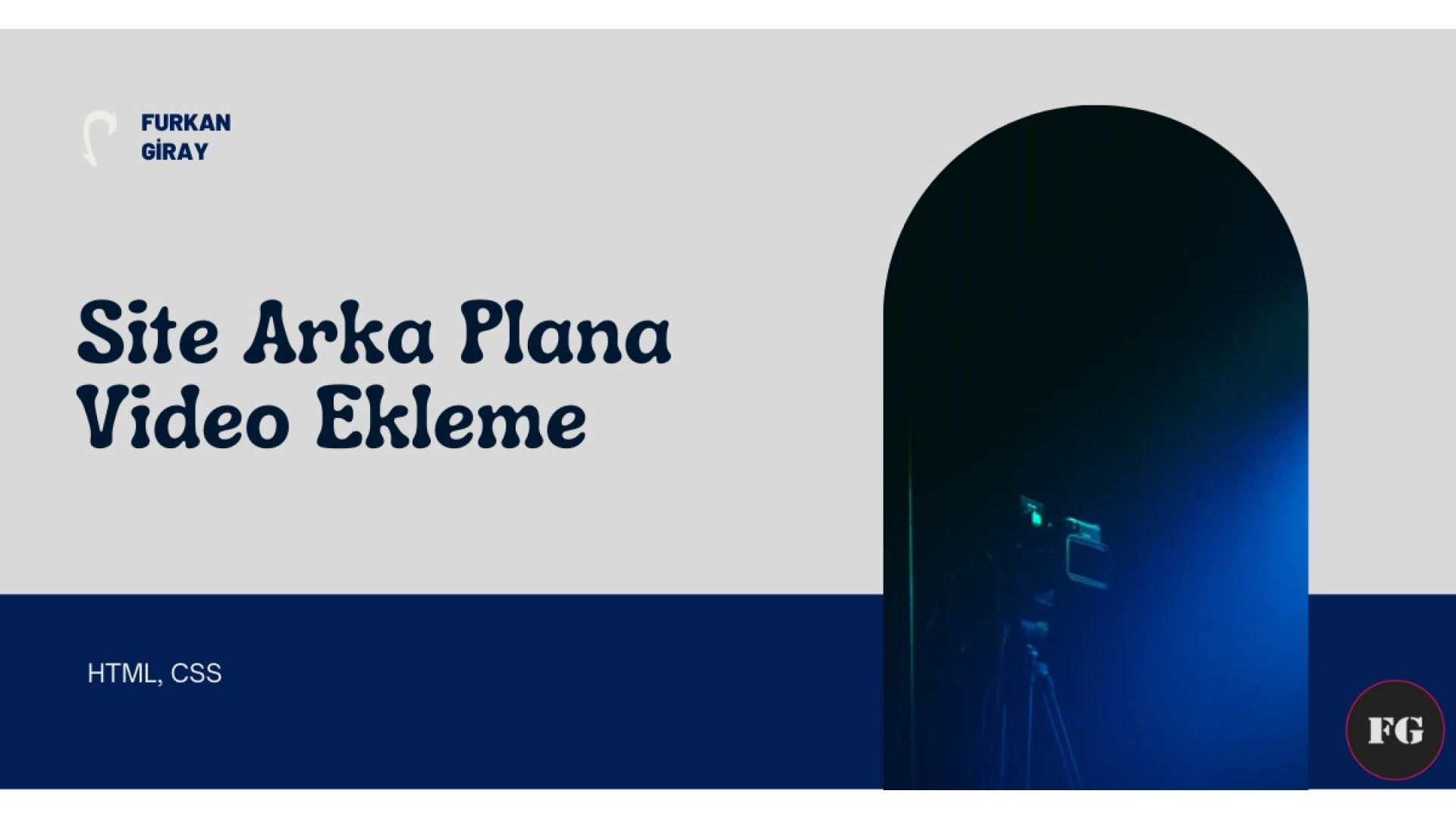 Site Arka Plana Video Ekleme