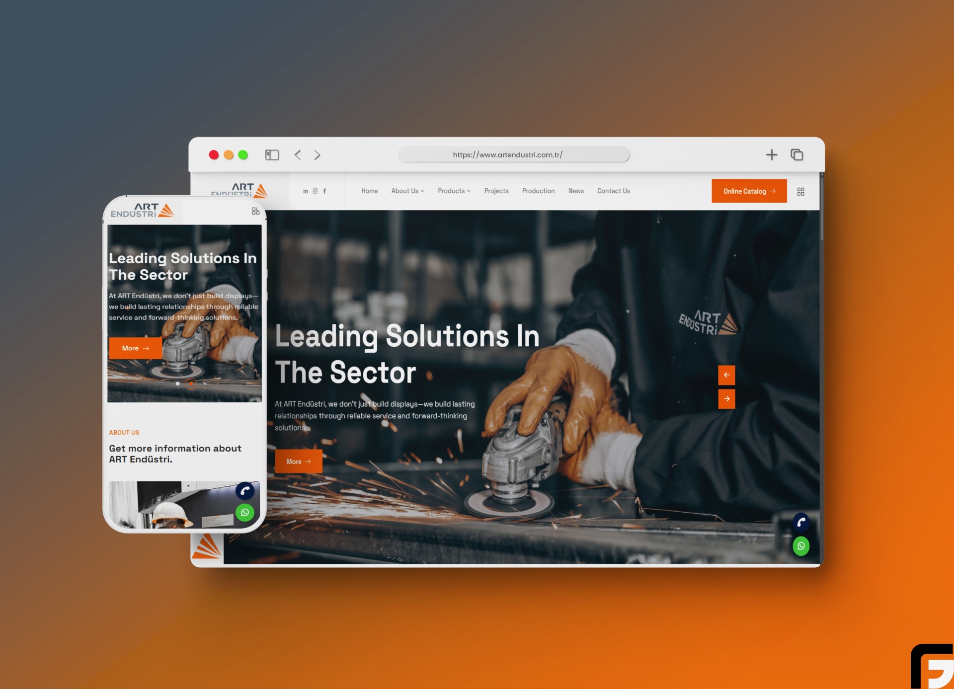 Art Endüstri – Endüstriyel Çözümler Web Sitesi