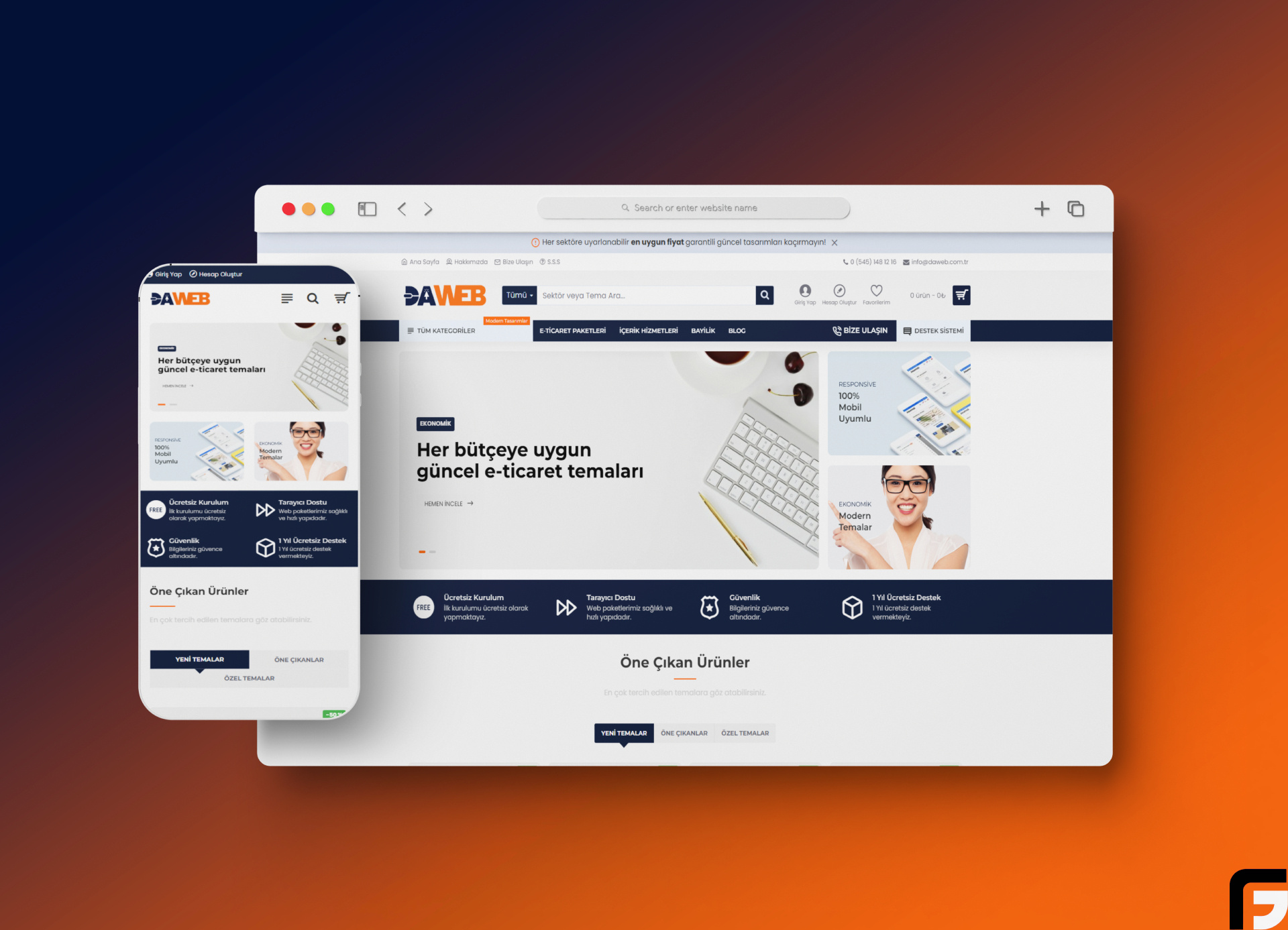 Daweb Yazılım - Web Paketleri ve Bayilik Sistemi