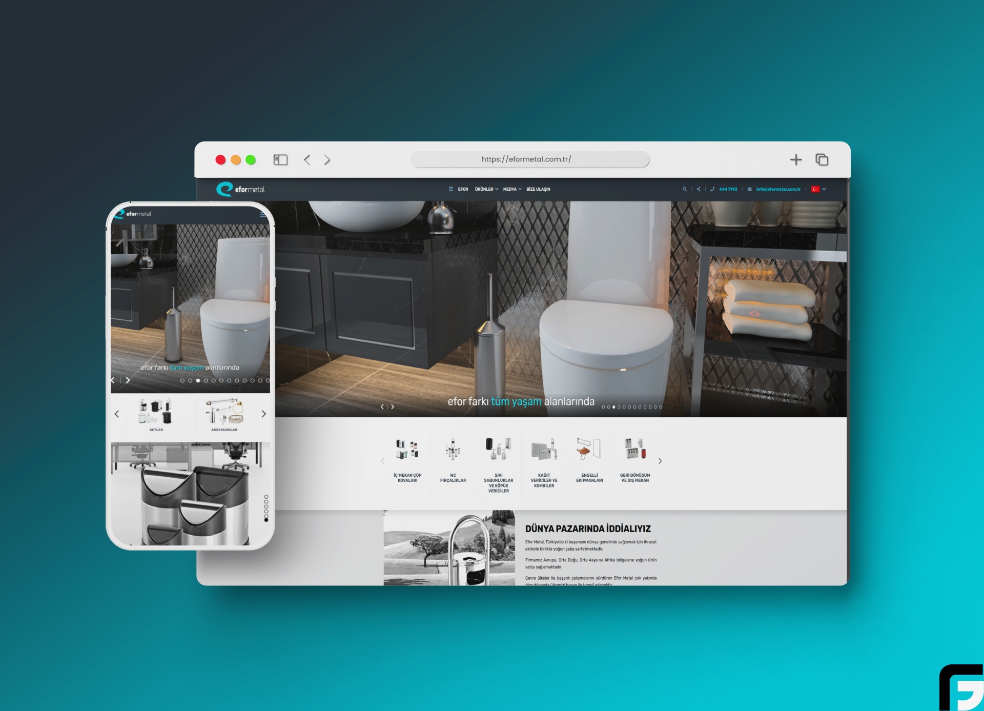 Efor Metal – Endüstriyel Metal Ürünler ve Hijyen Ekipmanları Web Sitesi