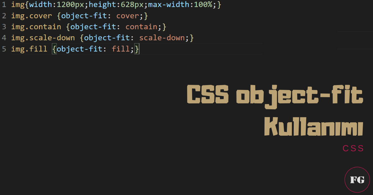 CSS object-fit Kullanımı